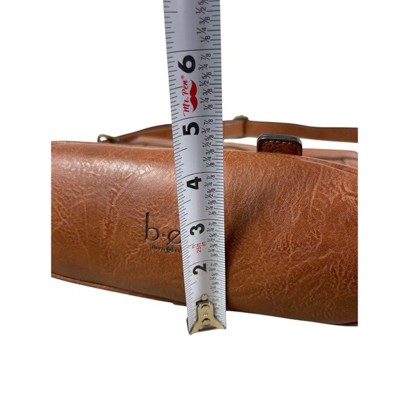 b.ø.c Born Concept Cognac Brown Faux Leather Crossbody Bag Messenger Purse - Picture 15 of 16